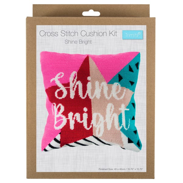 Shine Bright Half Stitch Cushion Kit image 1 of 5