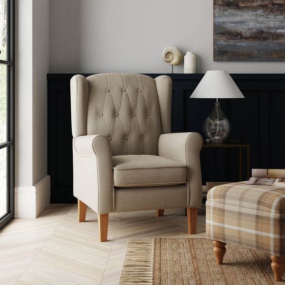 dunelm natural armchair