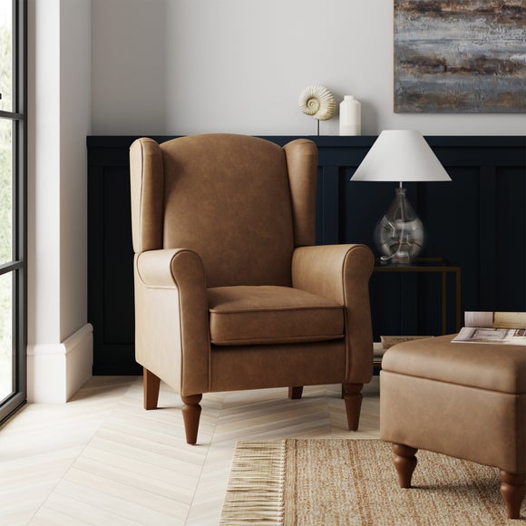 light tan armchair