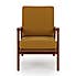 Elements Maddox Self Assembly Boucle Accent Chair Old Gold