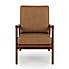 Elements Maddox Faux Leather Accent Chair Brown Brown