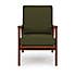 Elements Maddox Self Assembly Woolly Herringbone Accent Chair Olive