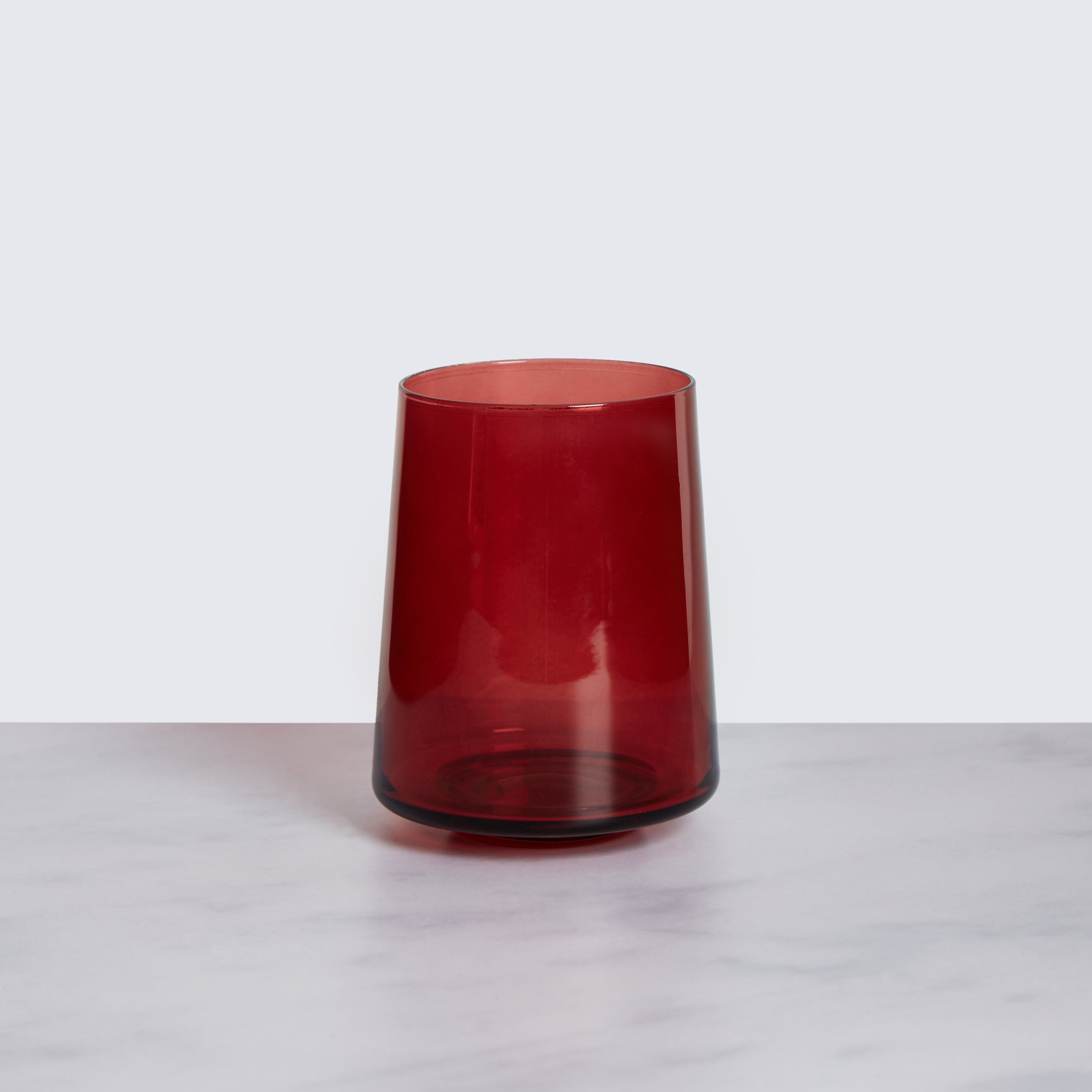 Red Tumbler Glass Red