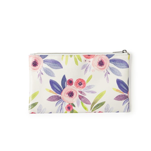 Waters and Noble Dolly Floral Flat Pencil Case | Dunelm