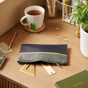 Waters and Noble Colour Block Flat Pencil Case