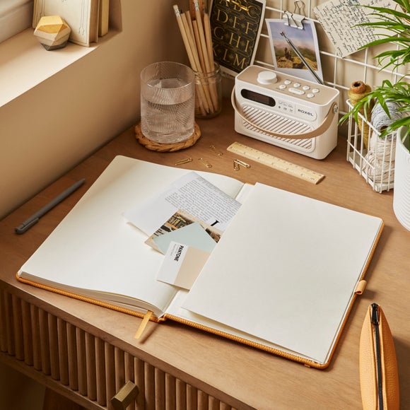 Waters Noble Premium Faux Leather A4 Notebook Dunelm