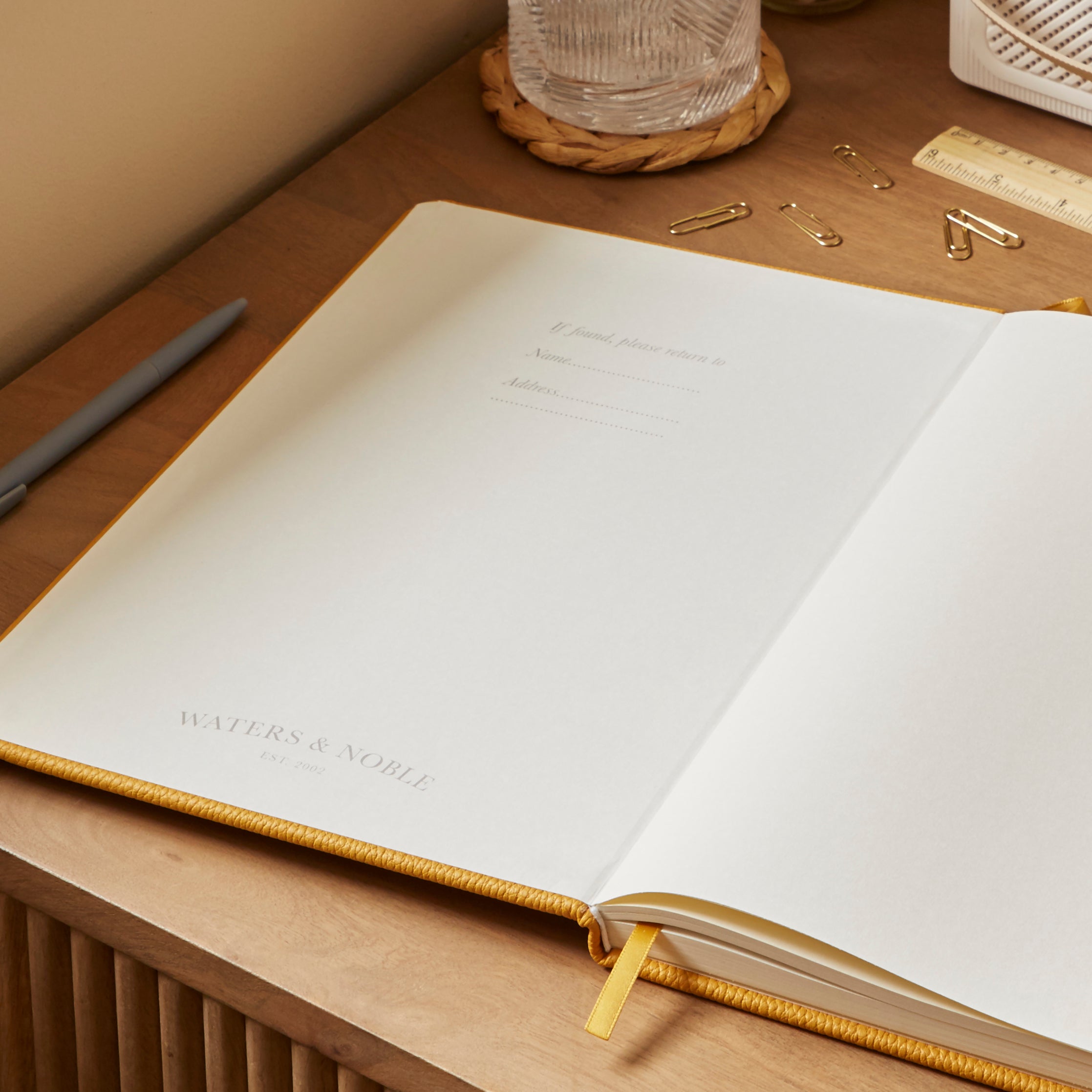 Waters Noble Premium Faux Leather A4 Notebook | Dunelm