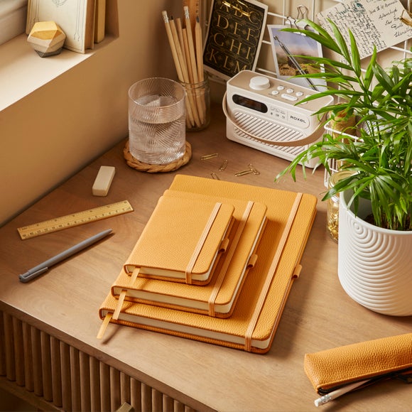 Waters Noble Premium Faux Leather A4 Notebook Dunelm