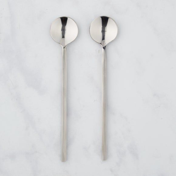 Set of 2 Stainless Steel Spoons