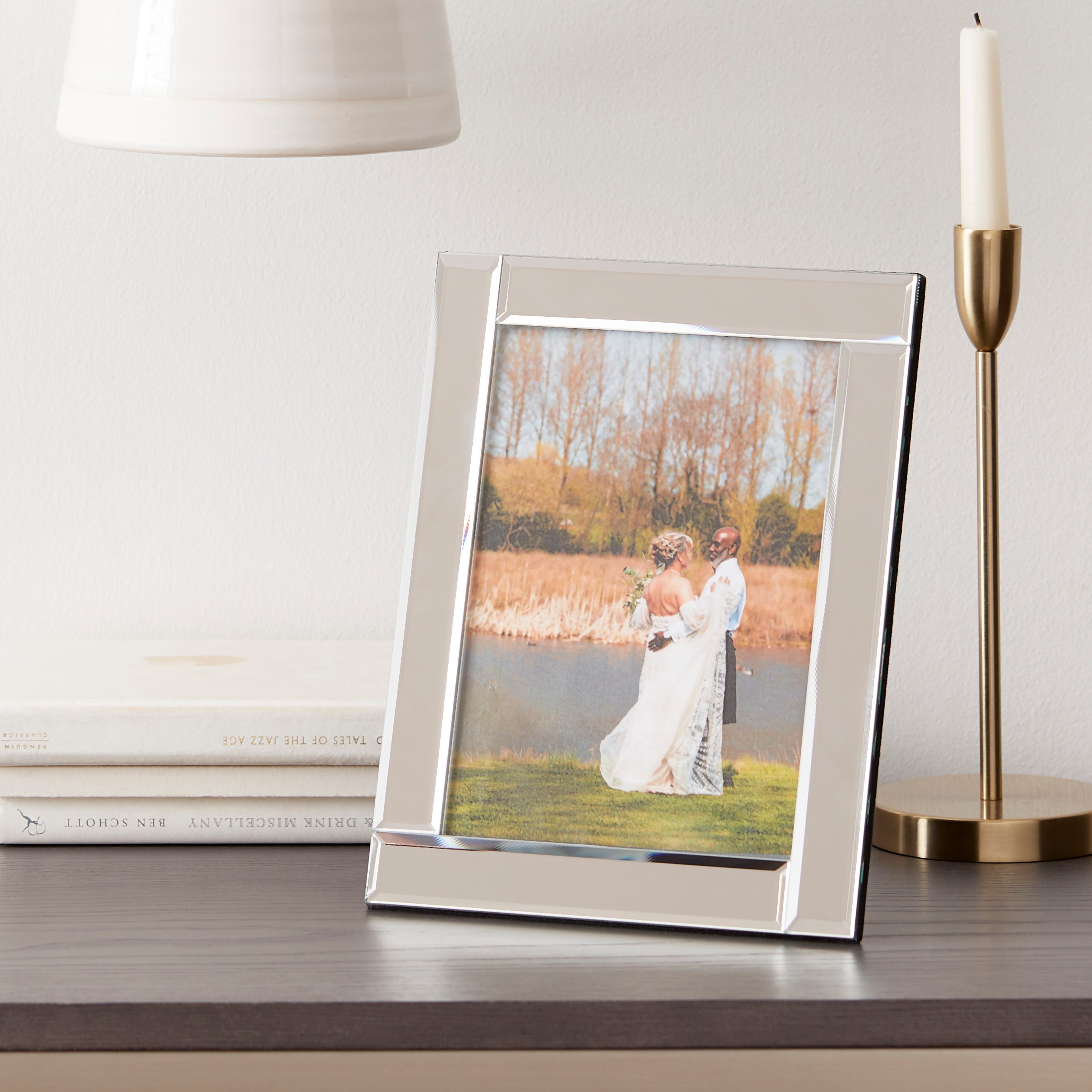 Luxe Silver Mirrored Photo Frame