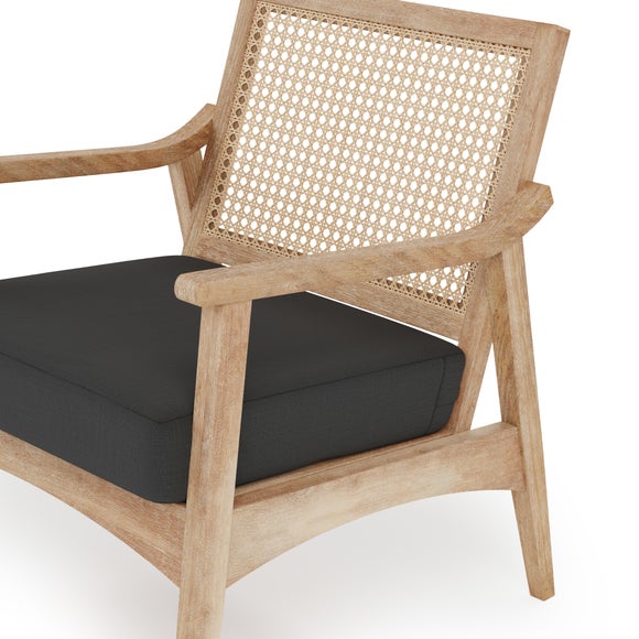 Giselle Linen Occassional Chair Charcoal Dunelm