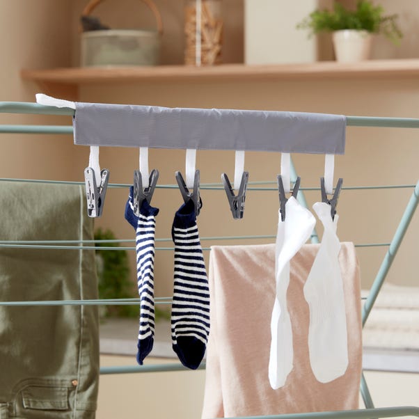 Indoor Airer Pack of 2 Add On Pegs Grey