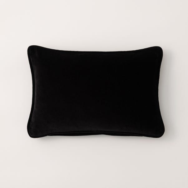 Clara Cotton Velvet Rectangle Cushion image 1 of 9