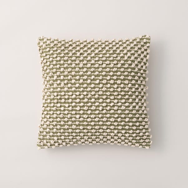 Jersey Bobble Cushion Cover Olive
