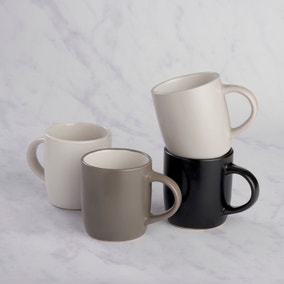 Set of 4 Monochrome Mug