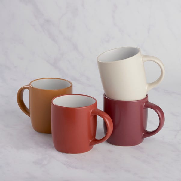 Set of 4 Assorted Colour Mugs image 1 of 3