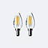 Status 5W Dimmable Filament SES Candle 2 Pack Warm White