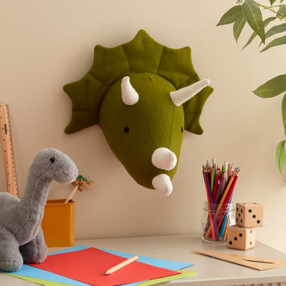 Stuffed dinosaur head for hot sale wall