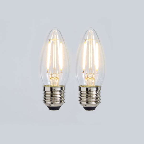 Set of 2 Status 2.5W ES Filament Candle Bulbs image 1 of 1