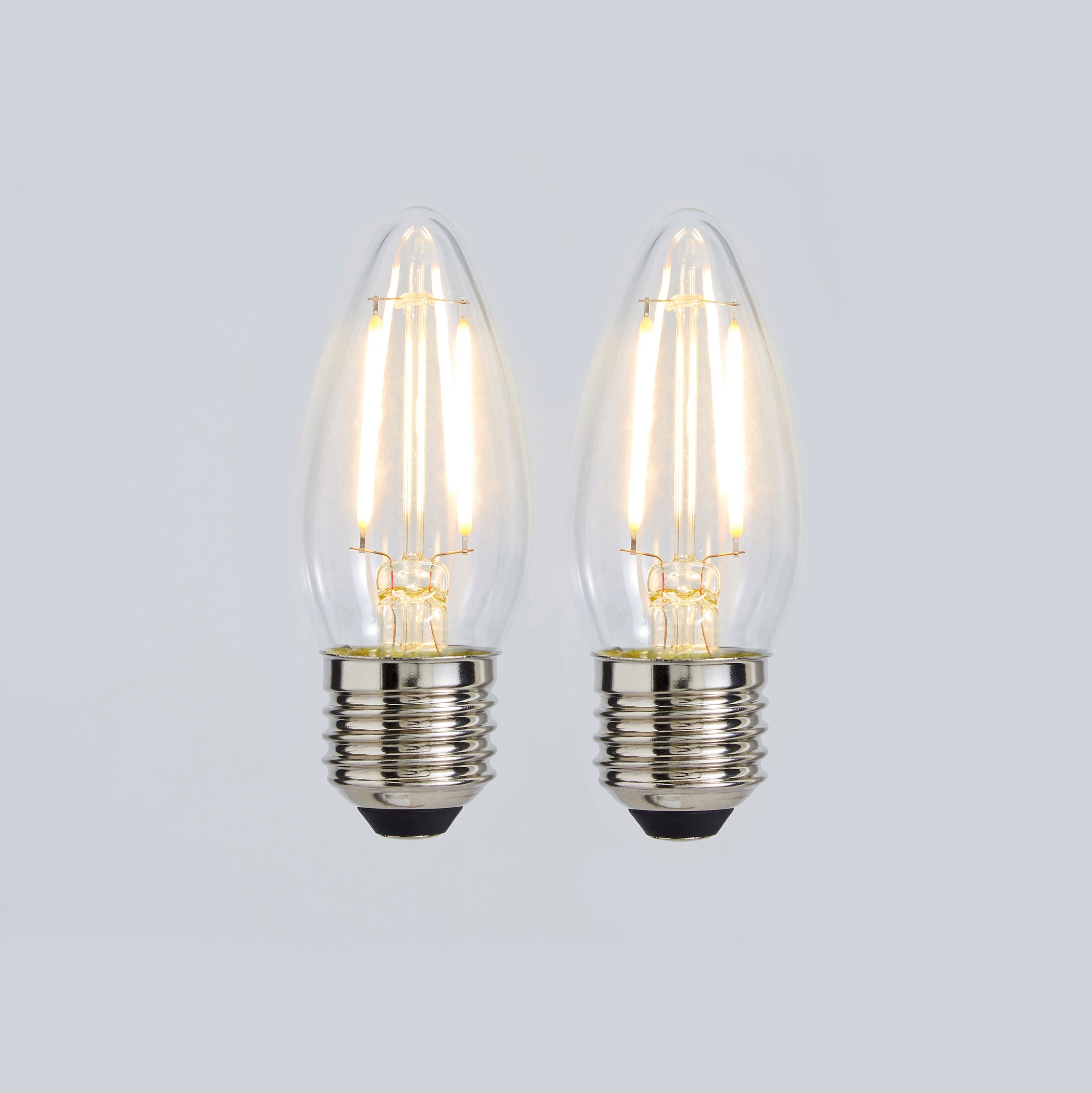 Set of 2 Status 2.5W ES Filament Candle Bulbs