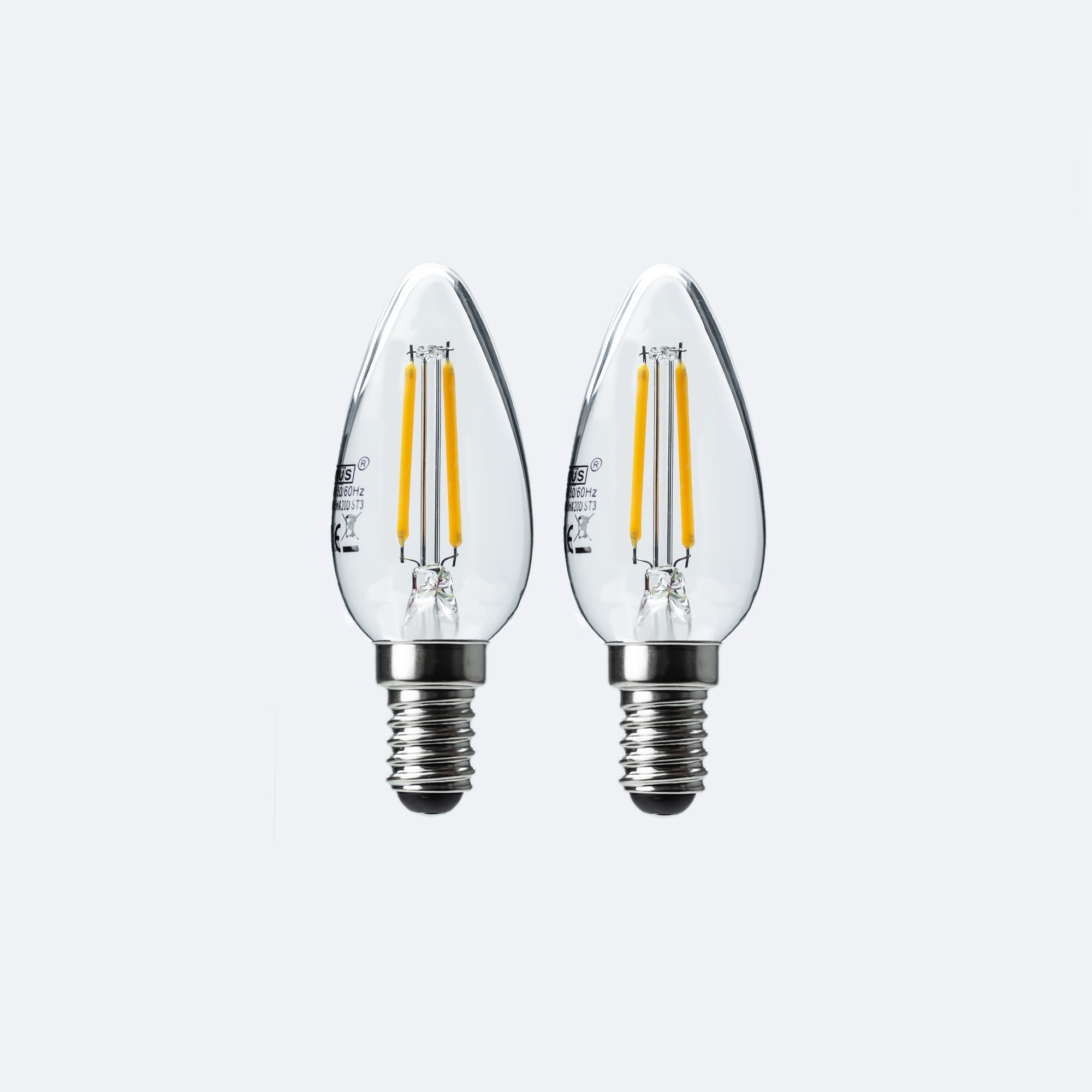 Set of 2 Status 4W SES Filament Candle Bulbs