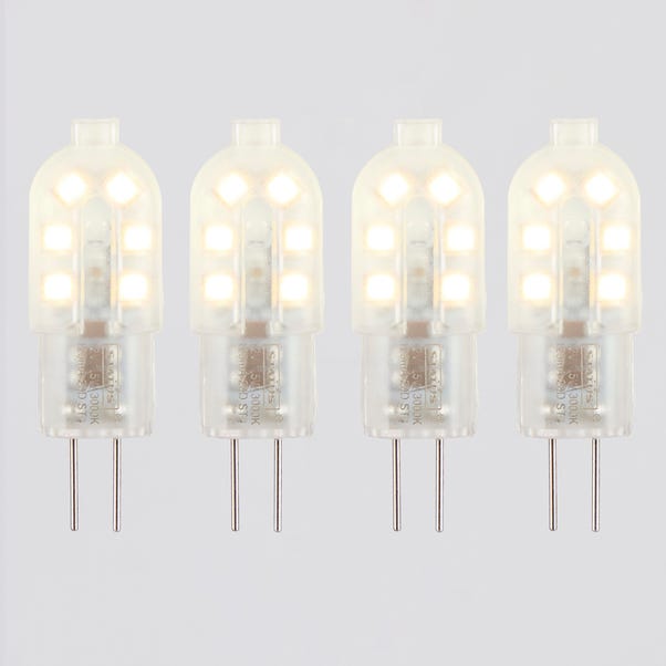 Set of 4 Status 1.5W G4 Pearl Capsule Bulbs image 1 of 4