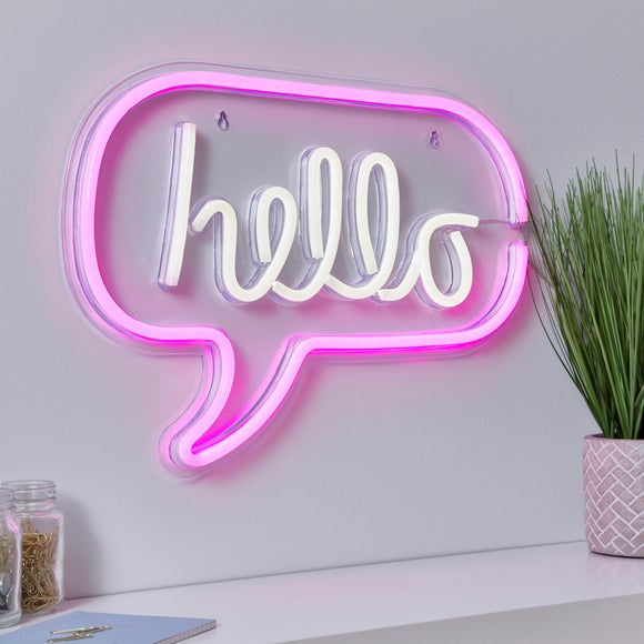 Hello sign on sale