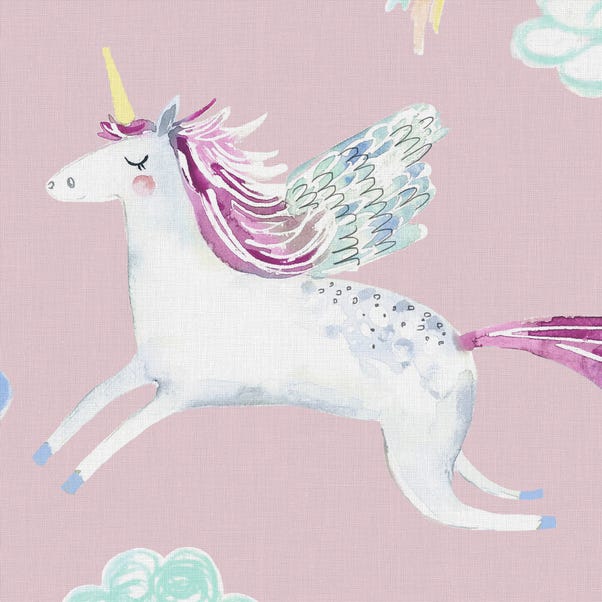 Little Adventurers Unicorn Made to Measure Fabric Sample Unicorn Pink