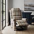 Edith Check Rise and Recline Chair Natural