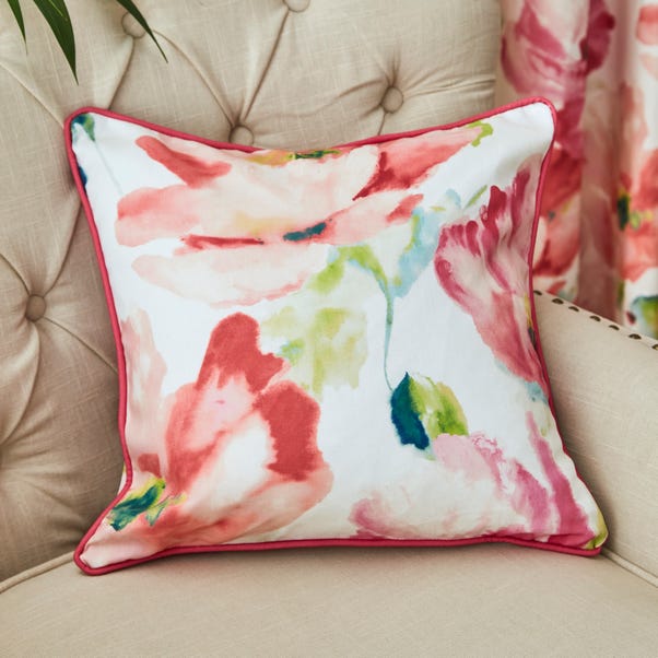 Watercolour Floral Cushion image 1 of 4