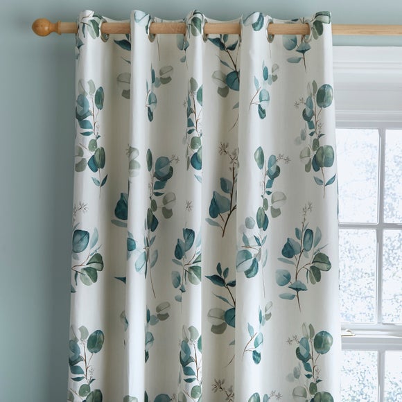 Eucayptus Green Eyelet Curtain | Dunelm