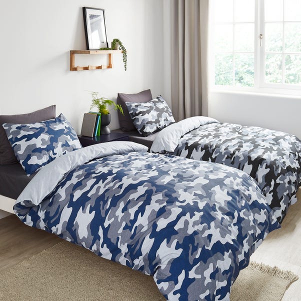 Camo Duvet Cover and Pillowcase Twin Pack Set image 1 of 7