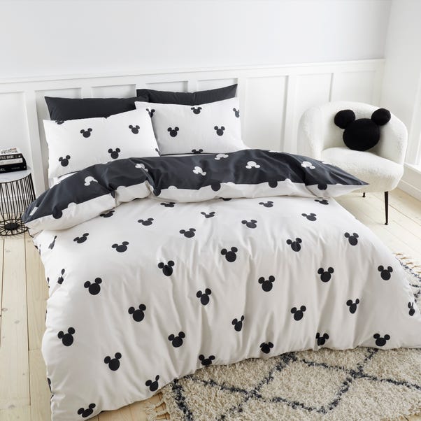 Mickey Mono Duvet Cover and Pillowcase Set  undefined