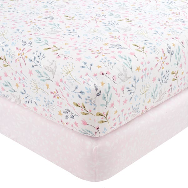 Unicorn Enchanted Pack of 2 Fitted Sheets image 1 of 3