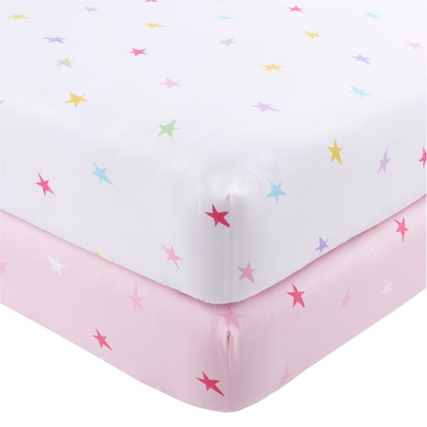 Unicorn Stars Pack of 2 Fitted Sheets image 1 of 3