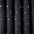 Black Outer Space Stars Thermal Blackout Eyelet Curtains  undefined