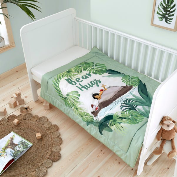 Jungle Book 4 Tog 100% Cotton Cot Quilt image 1 of 5