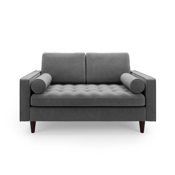 Alfie Velvet 2 Seater Sofa Dunelm