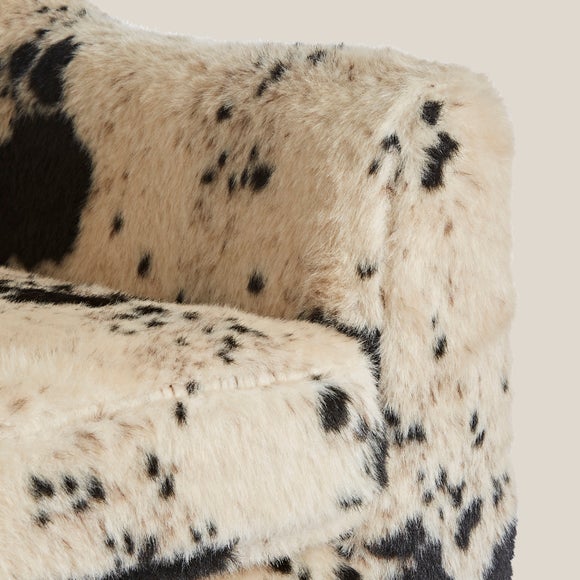 dunelm cow print chair