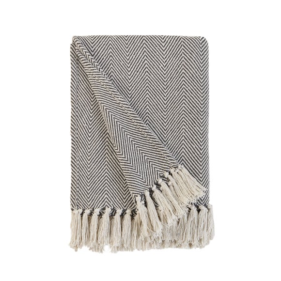 dunelm herringbone throw