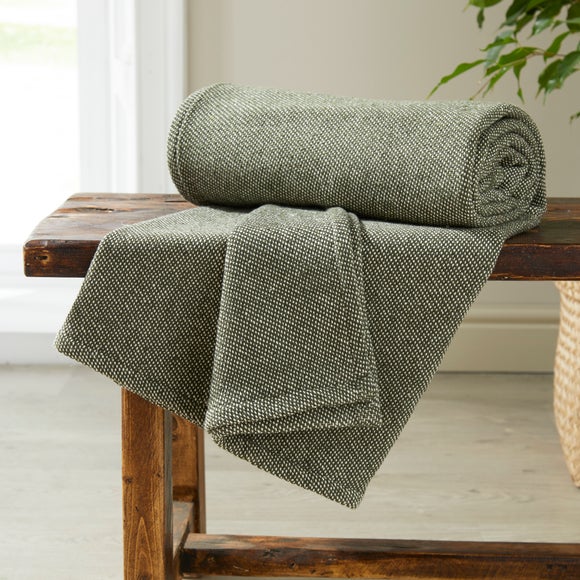 Dunelm knitted online throw