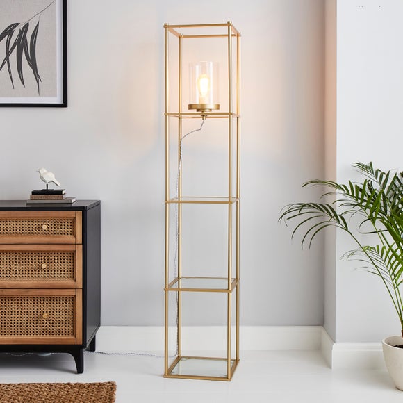 dunelm rattan floor lamp