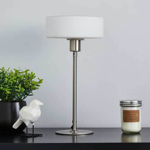 dunelm nickel lamp