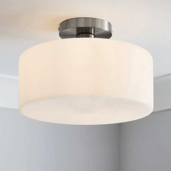 Amelie Opal Glass Flush Ceiling Light