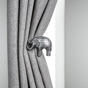 Mix and Match Elephant Curtain Single Holdback