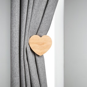 Country Heart Wooden Curtain Dresser