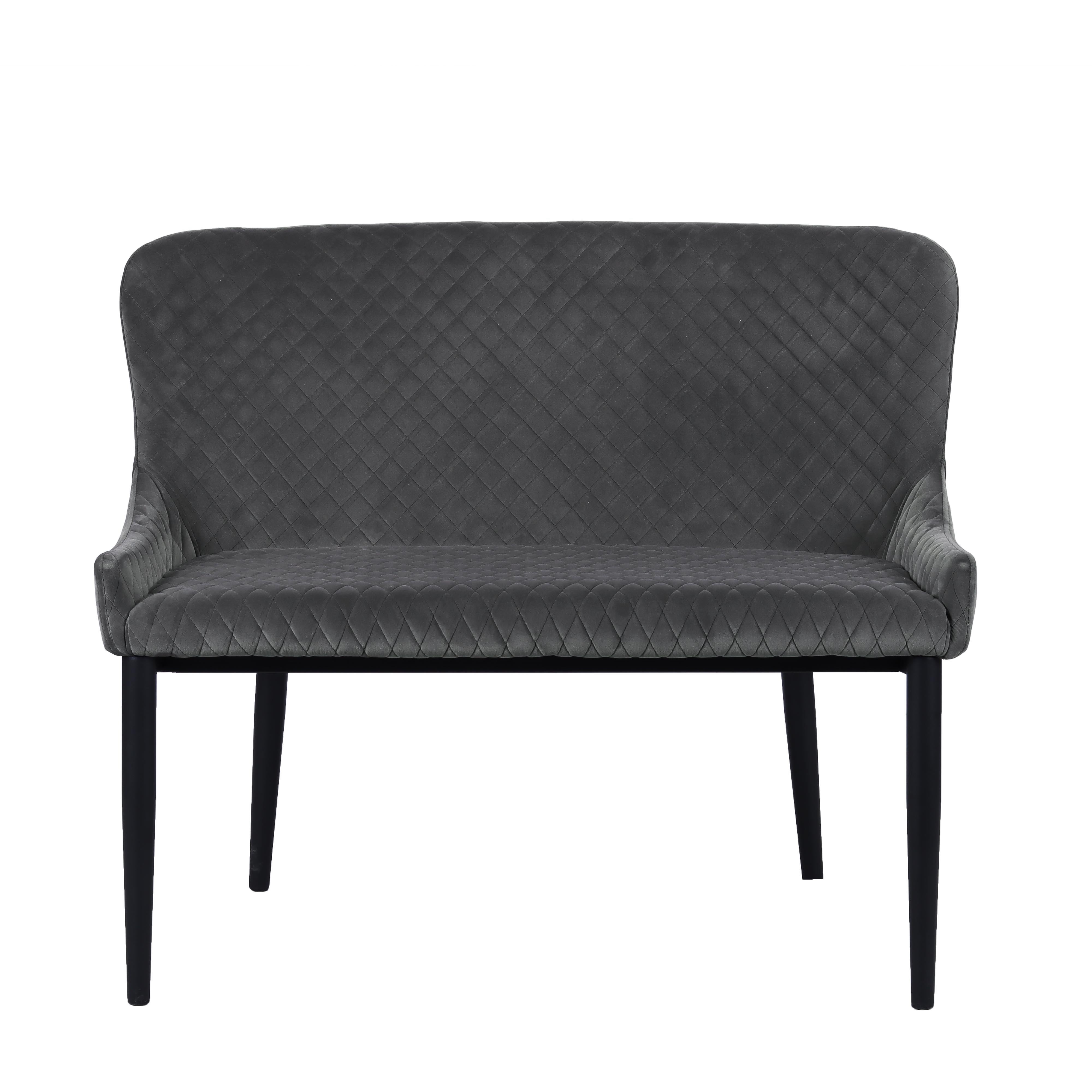 Montreal 2 Seater Dining Bench Seat, Velvet