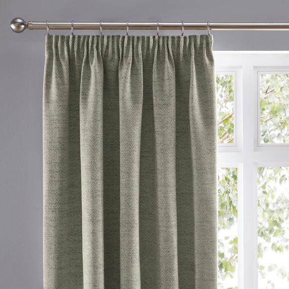 Click to view product details and reviews for Churchgate Swithland Herringbone Pencil Pleat Curtains.