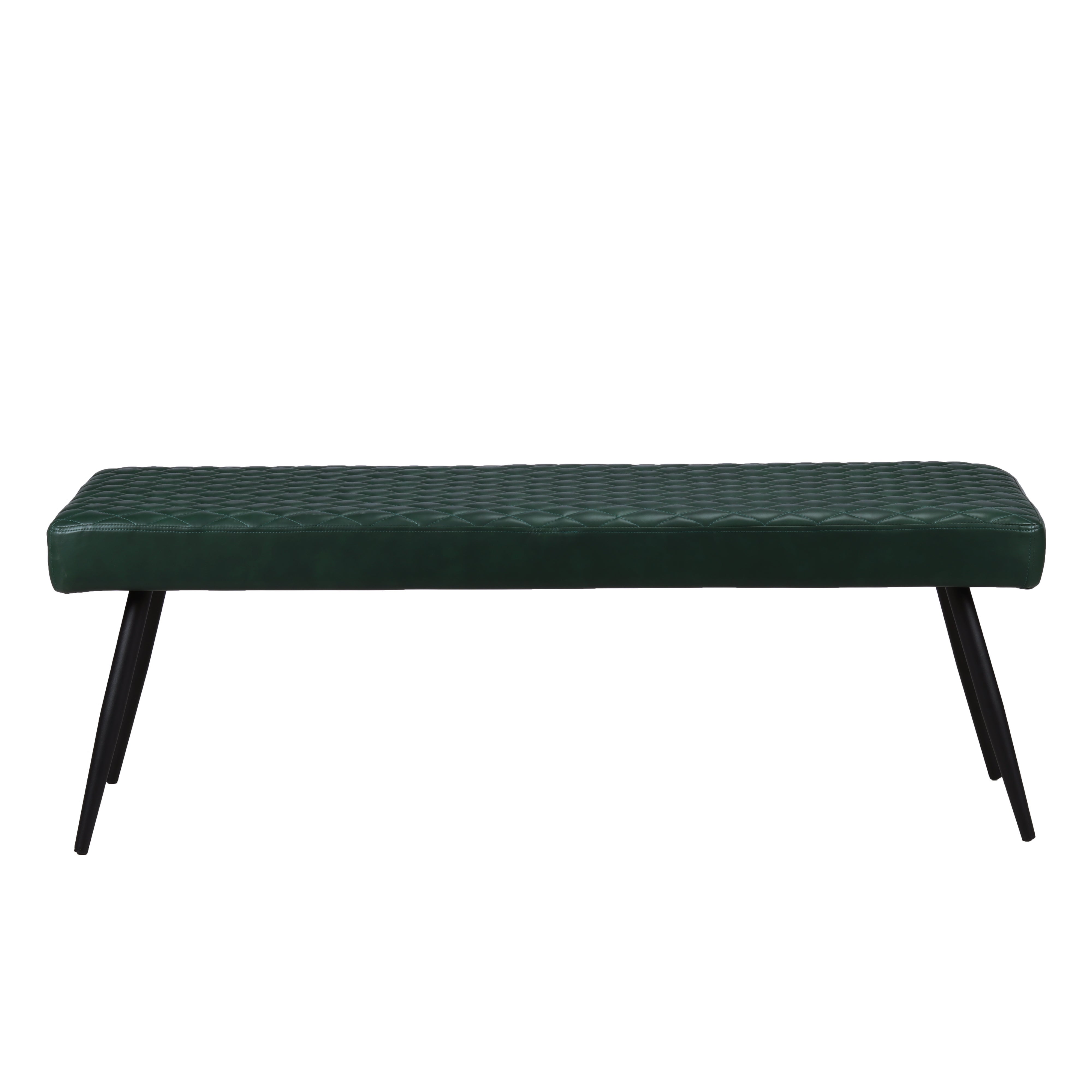 Montreal 2 Seater Dining Bench Faux Leather Green