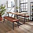 Montreal Faux Leather Dining Bench Montreal Tan